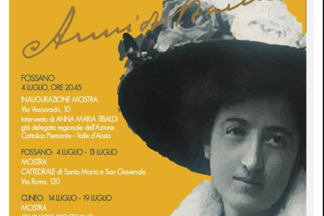 Exposición itinerante sobre Armida Barelli en Piedmont